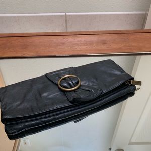 HOBO Leather Clutch with Bow